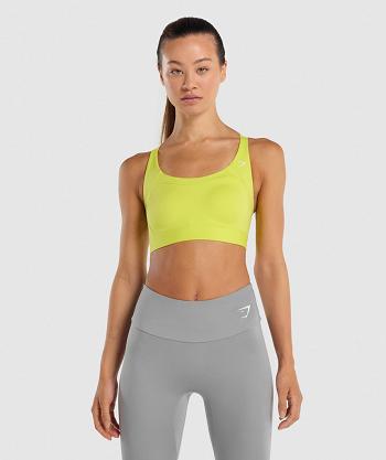 Gymshark Racer Back Sport Bh Dam Gula | SE 2982GSO